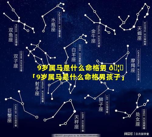9岁属马是什么命格男 🦆 「9岁属马是什么命格男孩子」